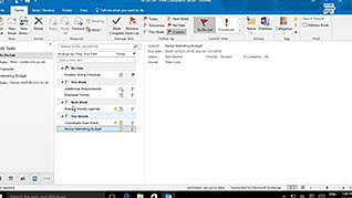 Microsoft Outlook 2016 Level 2.7: Managing Activities by Using Tasks