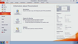 Microsoft PowerPoint 2010: Getting Started with PowerPoint 2010